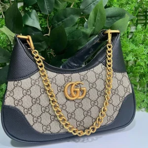 Designer-inspired Aphrodite GG Monogram Shoulder Beige Black Bag