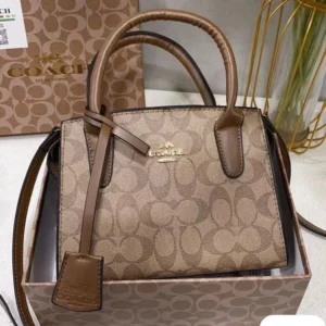 High End Andrea Mini Carryall Sling Brown Bag