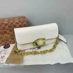 High End Idol 23 C Closure Shoulder White Bag