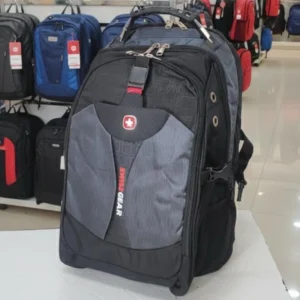 Padded Anti-Theft Laptop Grey Black Backpack