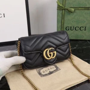 Premium Quality GG Marmont Mini Shoulder Sling Black Bag