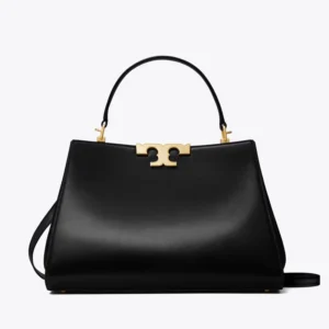 Designer-inspired Eleanor Top-handle Satchel Black Bag