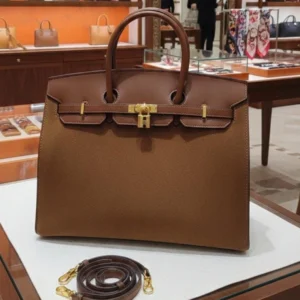 Designer-inspired Grizzly Suede Leather Tote Brown Bag