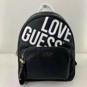 Designer-inspired Haidee LOVE GUESS Black Backpack