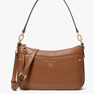 Designer-inspired Jet Set Medium Leather Crossbody Brown Bag