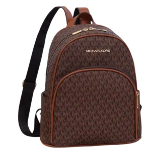 Designer-inspired Women Signature Logo Coffee Backpack