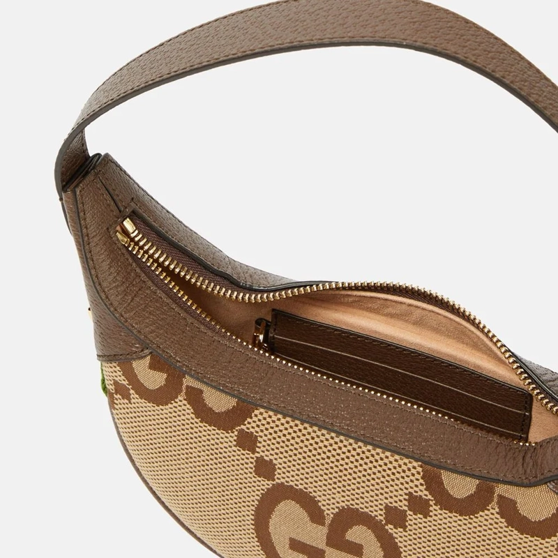 High End Ophidia Jumbo GG Mini Shoulder Beige Coffee Hand Bag