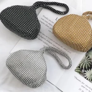 High End Rhinestone Embellished Evening Clutch Bags