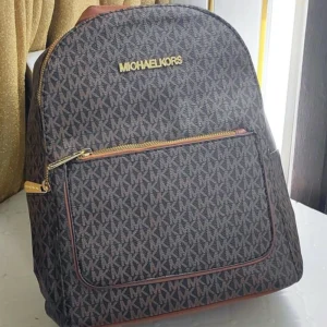 Designer-inspired Medium Signature Logo Coffee Backpack