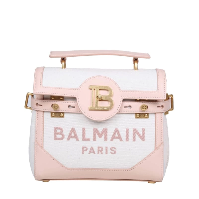 High End B-Buzz 23 Canvas Leather Shoulder Pink Bag