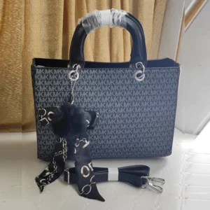 High End Monogram Satchel Blue Handbag For Ladies