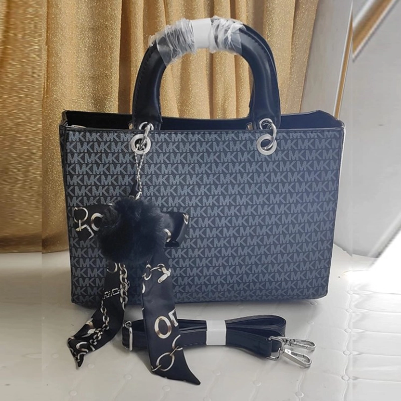 High End Monogram Satchel Blue Handbag For Ladies