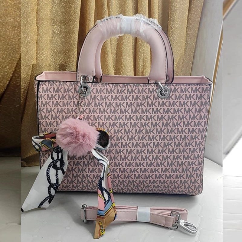 High End Monogram Satchel Pink Handbag For Ladies
