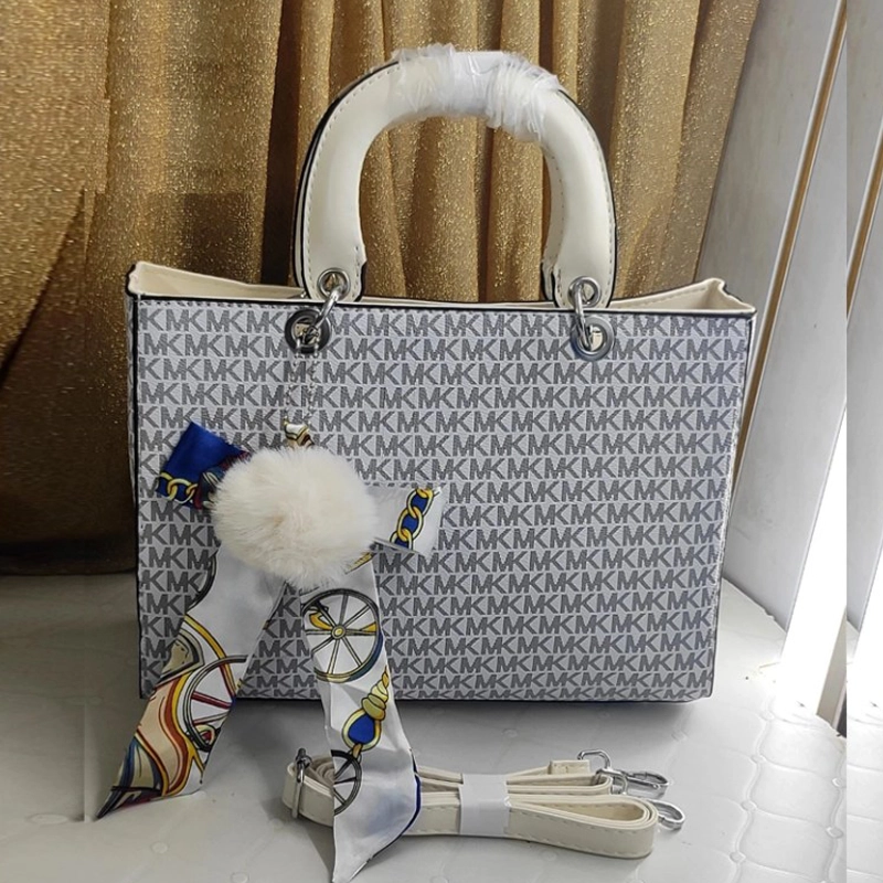 High End Monogram Satchel White Handbag For Ladies