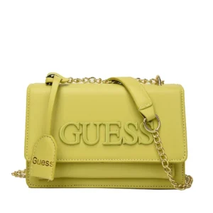 High End Solid Color Square Crossbody Shoulder Yellow Bag