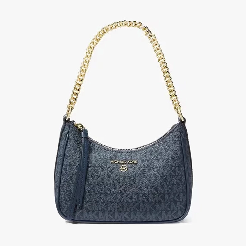 Premium Imported Jet Set Charm Small Logo Shoulder Blue Bag