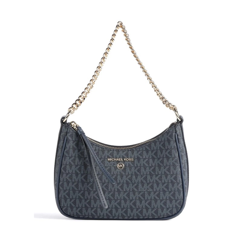 Premium Imported Jet Set Charm Small Logo Shoulder Blue Handbag