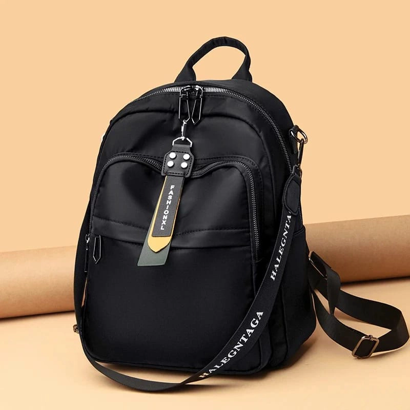Premium Imported Stylish Oxford Black Backpack For Women