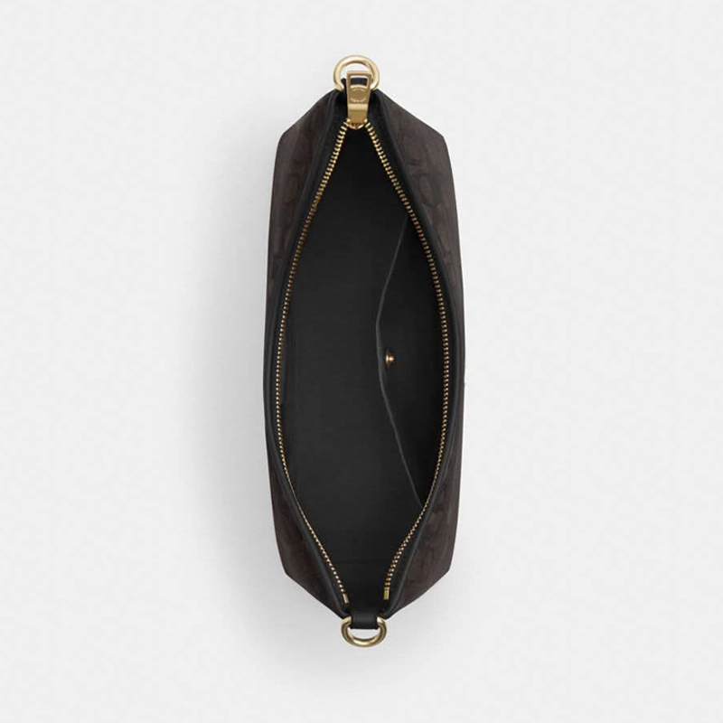 High End Coach Laurel Signature Hobo Coffee Hand Bag