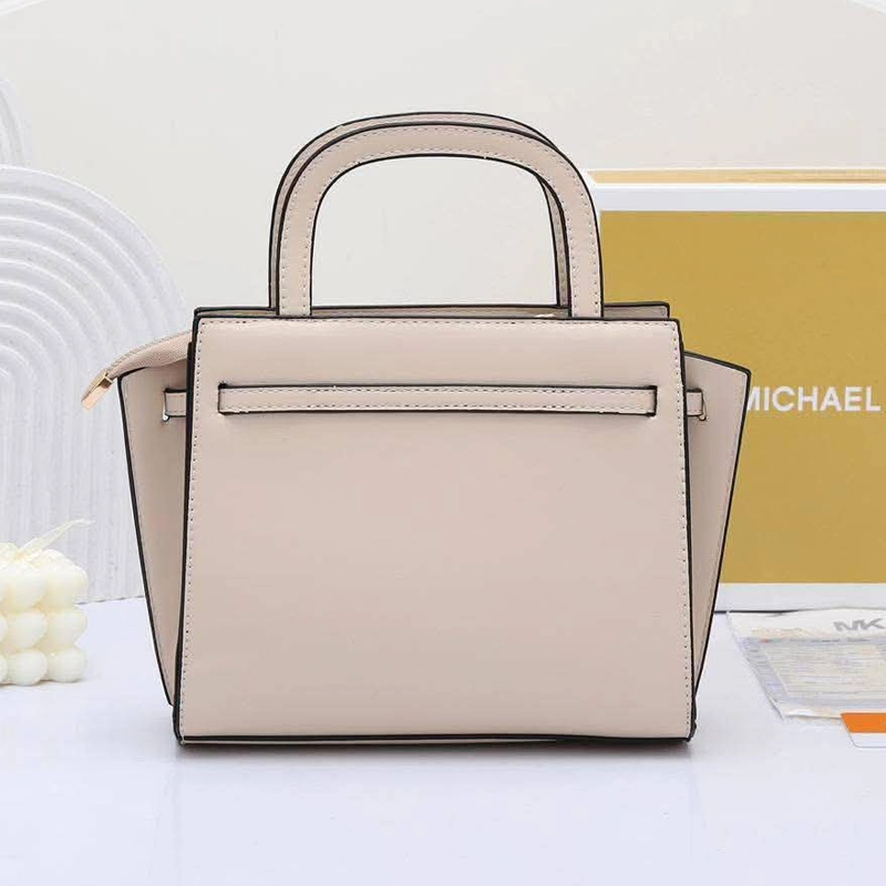 High End Emilia Small Satchel Apricot Hand Bag