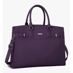 Business Office Work Laptop Tote Purple Bag