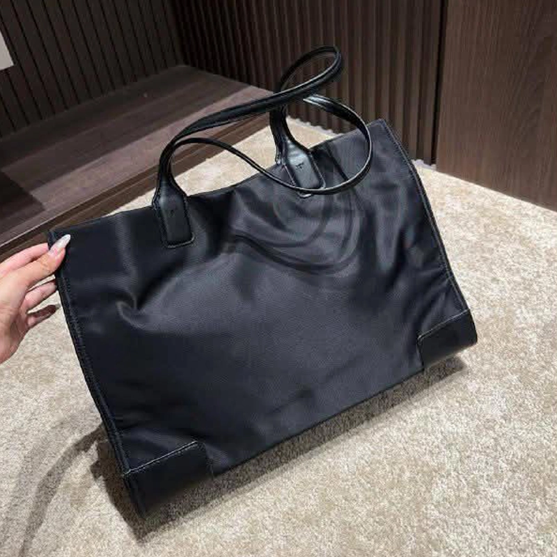 Designer-inspired Ella Logo Tote Black Hand Bag