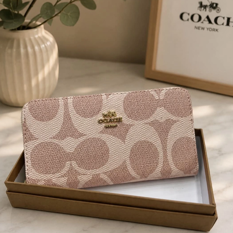 Premium Quality Jumbo Signature Khaki Wallet