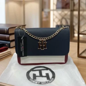 Mirror Quality TH Lock Colorblock Sling Green White Bag