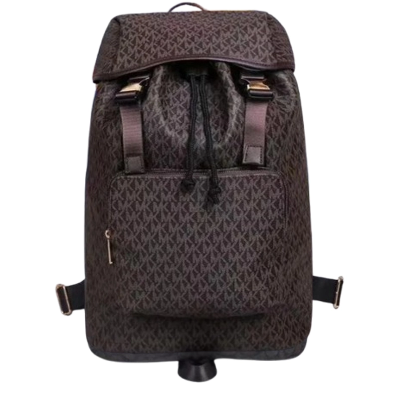 Designer-inspired Monogram Signature Coffee Backpack