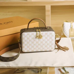 Female Rectangle Crossbody Box White Bag