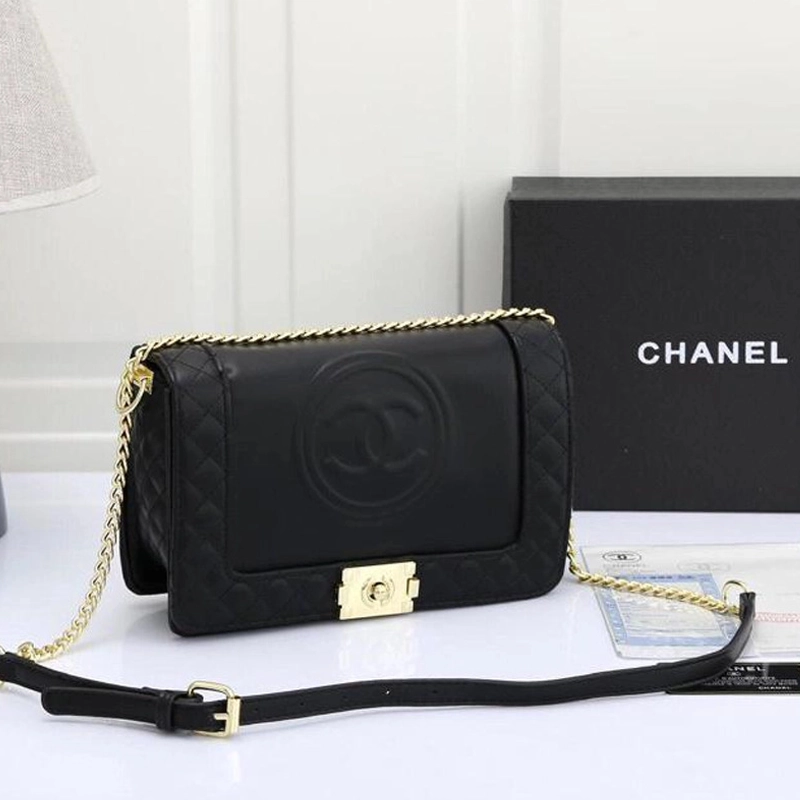 Premium Imported Diamond Quilted Shoulder Crossbody Black Handbag
