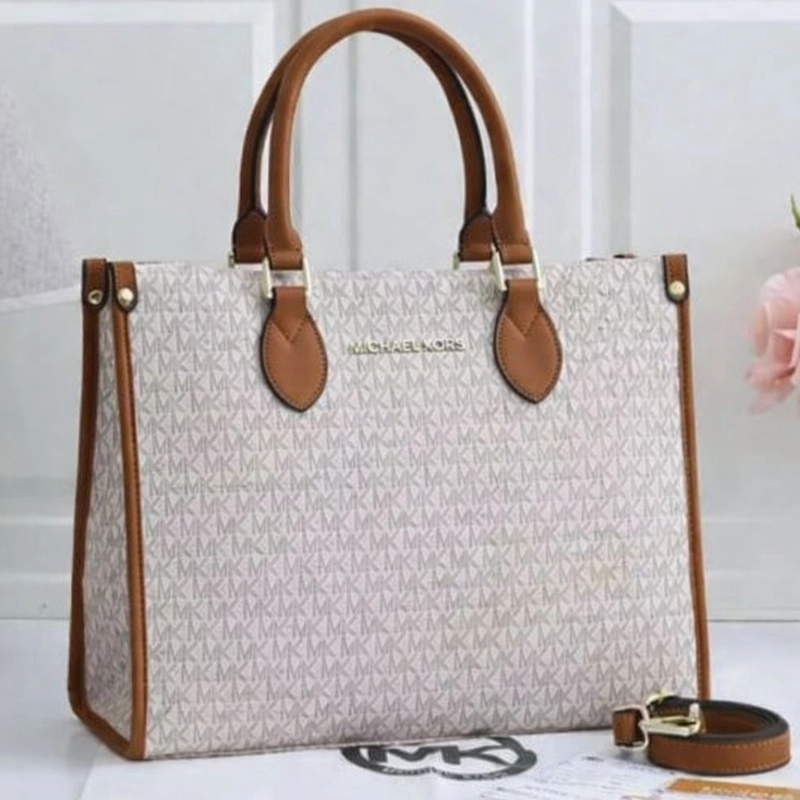 Premium Quality Blush Whisper Luxe Logo Tote White Bag