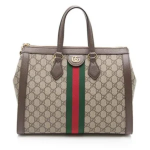 Designer-inspired Ophidia GG Top Handle Medium Beige Handbag
