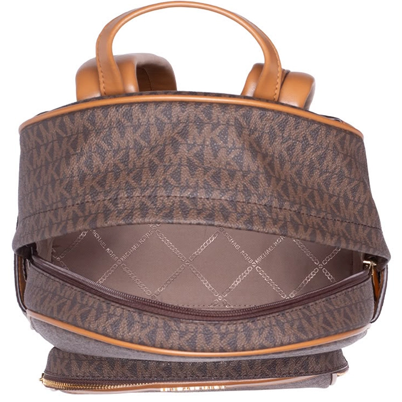 Bex Mirror Quality Medium Signature Logo Coffee Tan Backpack