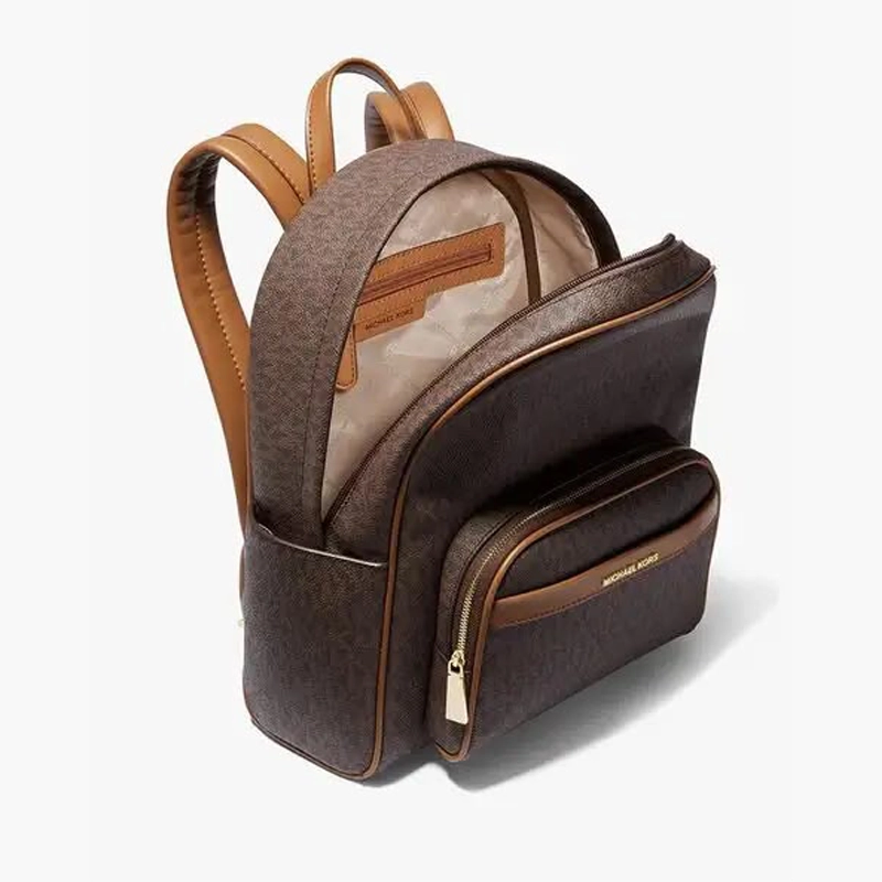 Bex Mirror Quality Medium Signature Logo Coffee Tan Backpack