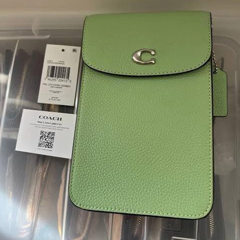 Designer-inspired Phone Medium Crossbody Sling Green Bag