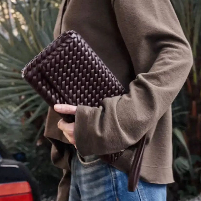 Mirror Quality Convertible Crossbody Sling Coffee Wristlet