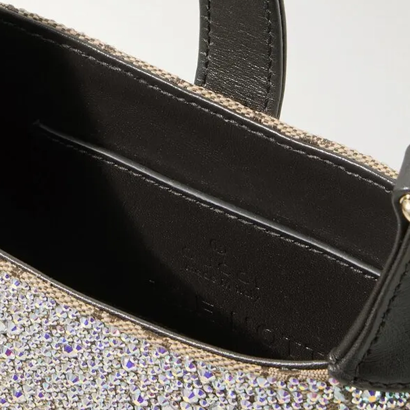 Mirror Quality Jackie Notte Crystal Shoulder Beige Handbag