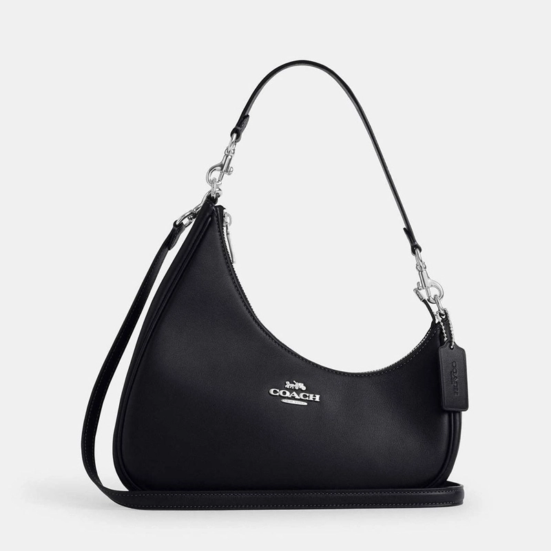 Mirror Quality Twisted Teri Shoulder Hobo Black Bag